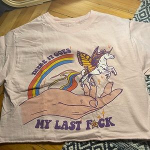 Spencer’s threadless tshirt crop top